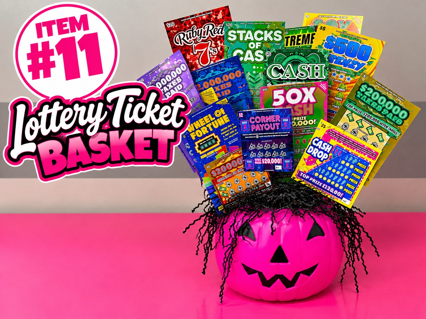 LOTTERY TICKET BASKET